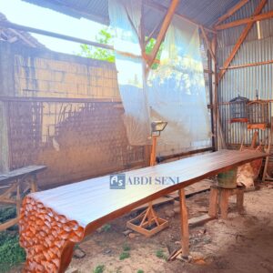 Meja L Suar Wood